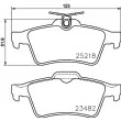 Jeu de 4 plaquettes de frein arrière HELLA PAGID 8DB 355 015-741 - Visuel 2