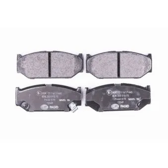 Jeu de 4 plaquettes de frein avant HELLA PAGID 8DB 355 015-751