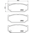 Jeu de 4 plaquettes de frein avant HELLA PAGID 8DB 355 015-751 - Visuel 2