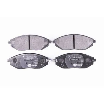 Jeu de 4 plaquettes de frein avant HELLA PAGID 8DB 355 015-771