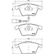 Jeu de 4 plaquettes de frein avant HELLA PAGID 8DB 355 015-971 - Visuel 2