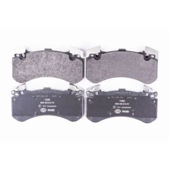 Jeu de 4 plaquettes de frein avant HELLA PAGID 8DB 355 015-991