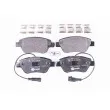 Jeu de 4 plaquettes de frein avant HELLA PAGID 8DB 355 016-071 - Visuel 1