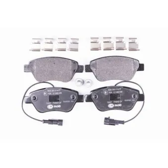 Jeu de 4 plaquettes de frein avant HELLA PAGID 8DB 355 016-071