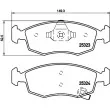 Jeu de 4 plaquettes de frein avant HELLA PAGID 8DB 355 016-231 - Visuel 2