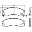 Jeu de 4 plaquettes de frein avant HELLA PAGID 8DB 355 016-531 - Visuel 2