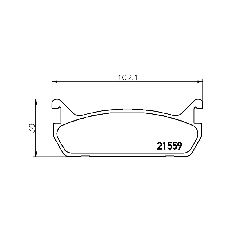 Jeu de 4 plaquettes de frein arrière HELLA PAGID 8DB 355 016-601