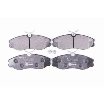 Jeu de 4 plaquettes de frein avant HELLA PAGID 8DB 355 016-651