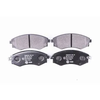 Jeu de 4 plaquettes de frein avant HELLA PAGID 8DB 355 016-691