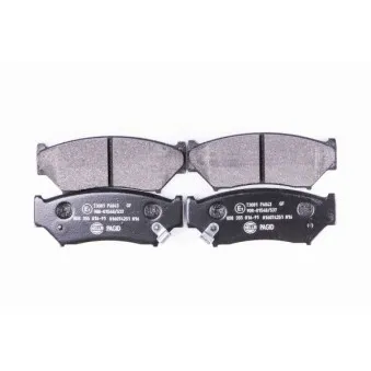 Jeu de 4 plaquettes de frein avant HELLA PAGID 8DB 355 016-911