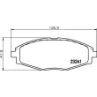 Jeu de 4 plaquettes de frein avant HELLA PAGID 8DB 355 017-021 - Visuel 2