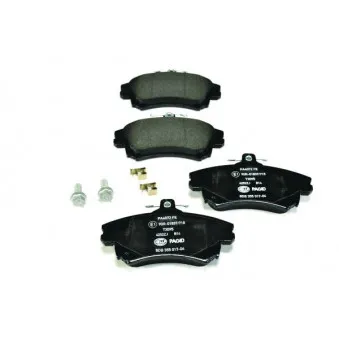 Jeu de 4 plaquettes de frein avant HELLA PAGID 8DB 355 017-041