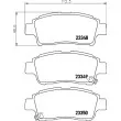 Jeu de 4 plaquettes de frein avant HELLA PAGID 8DB 355 017-071 - Visuel 2