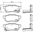 Jeu de 4 plaquettes de frein arrière HELLA PAGID 8DB 355 017-151 - Visuel 2