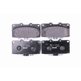 Jeu de 4 plaquettes de frein avant HELLA PAGID 8DB 355 017-211