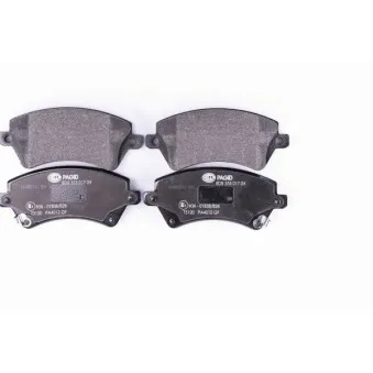 Jeu de 4 plaquettes de frein avant HELLA PAGID 8DB 355 017-241