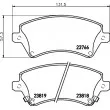 Jeu de 4 plaquettes de frein avant HELLA PAGID 8DB 355 017-241 - Visuel 2