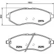 Jeu de 4 plaquettes de frein avant HELLA PAGID 8DB 355 017-351 - Visuel 2