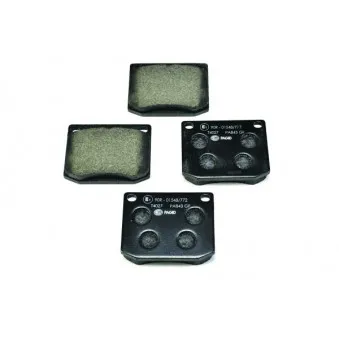 Jeu de 4 plaquettes de frein avant HELLA PAGID 8DB 355 017-381