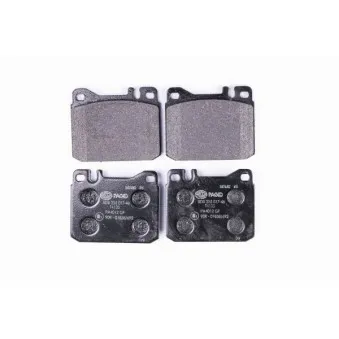 Jeu de 4 plaquettes de frein avant HELLA PAGID 8DB 355 017-461