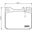 Jeu de 4 plaquettes de frein avant HELLA PAGID 8DB 355 017-481 - Visuel 2