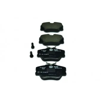 Jeu de 4 plaquettes de frein avant HELLA PAGID 8DB 355 017-601