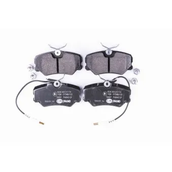 Jeu de 4 plaquettes de frein avant HELLA PAGID 8DB 355 017-741