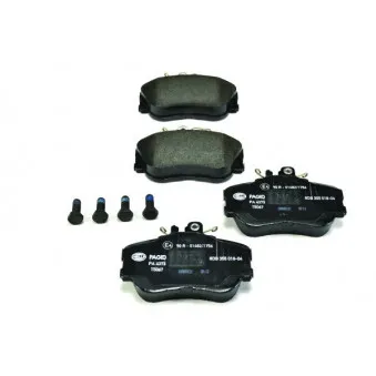 Jeu de 4 plaquettes de frein avant HELLA PAGID 8DB 355 018-041