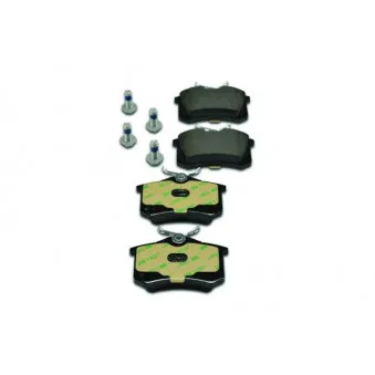 Jeu de 4 plaquettes de frein arrière HELLA PAGID 8DB 355 018-111