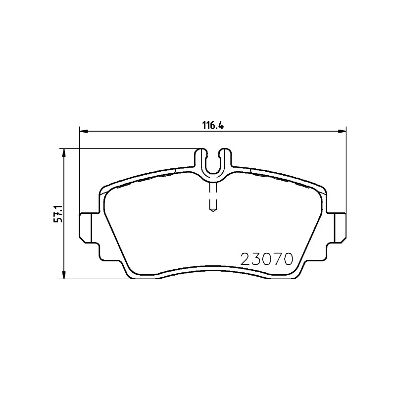 Jeu de 4 plaquettes de frein avant HELLA PAGID 8DB 355 018-311