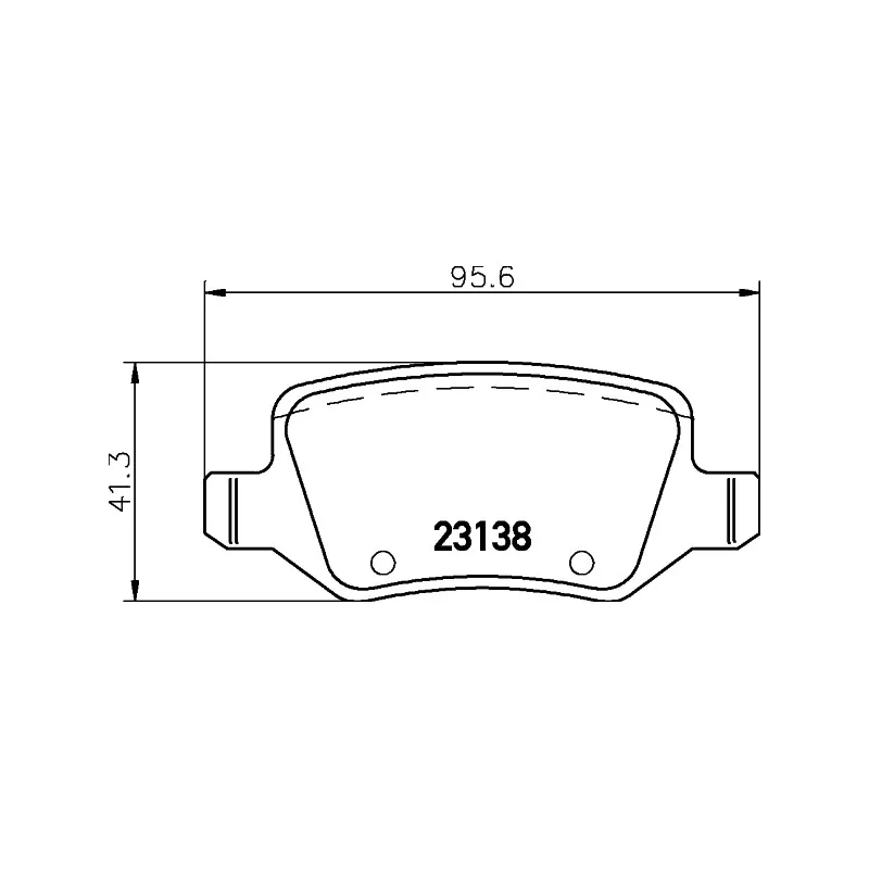 Jeu de 4 plaquettes de frein arrière HELLA PAGID 8DB 355 018-531