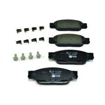 Jeu de 4 plaquettes de frein avant HELLA PAGID 8DB 355 018-551