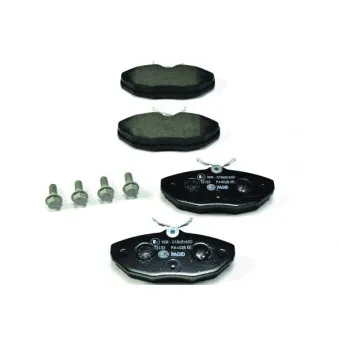 Jeu de 4 plaquettes de frein arrière HELLA PAGID 8DB 355 018-561