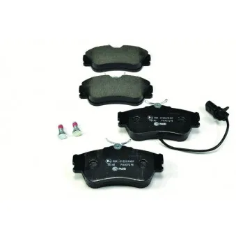Jeu de 4 plaquettes de frein avant HELLA PAGID 8DB 355 018-621
