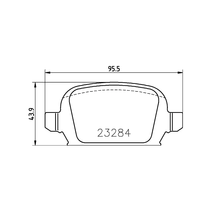 Jeu de 4 plaquettes de frein arrière HELLA PAGID 8DB 355 018-641
