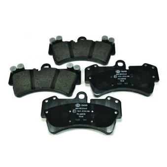 Jeu de 4 plaquettes de frein avant HELLA PAGID 8DB 355 018-691