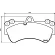 Jeu de 4 plaquettes de frein avant HELLA PAGID 8DB 355 018-701 - Visuel 2