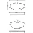 Jeu de 4 plaquettes de frein avant HELLA PAGID 8DB 355 018-731 - Visuel 2