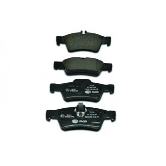 Jeu de 4 plaquettes de frein arrière HELLA PAGID 8DB 355 018-751