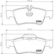 Jeu de 4 plaquettes de frein arrière HELLA PAGID 8DB 355 018-751 - Visuel 2