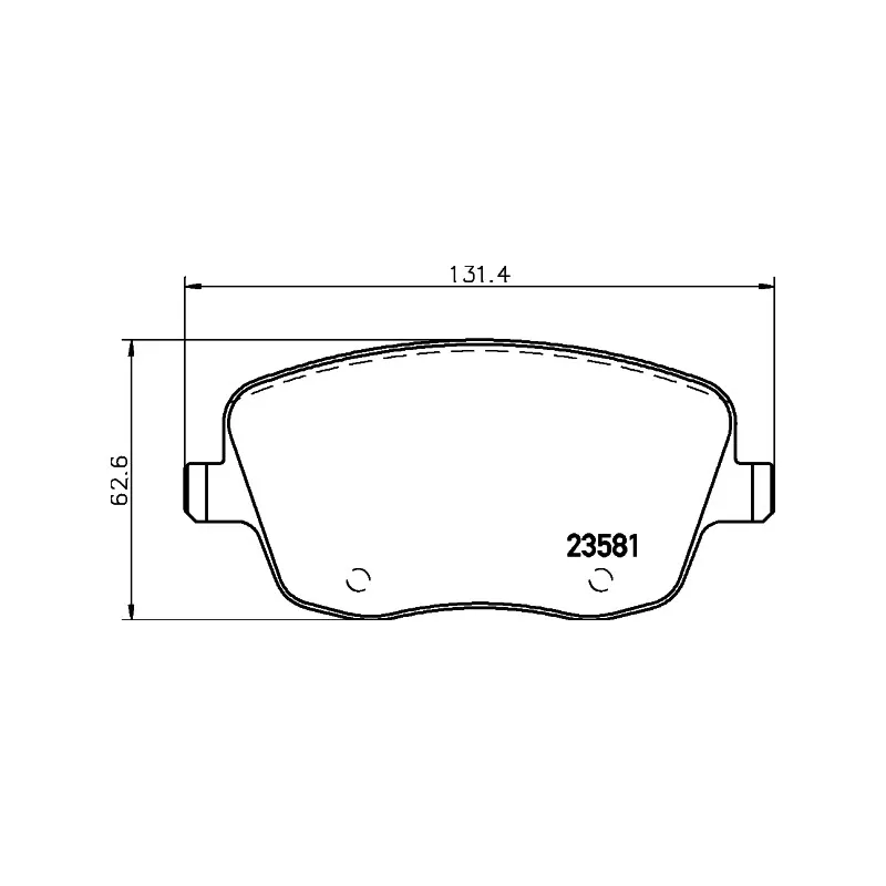 Jeu de 4 plaquettes de frein avant HELLA PAGID 8DB 355 018-801