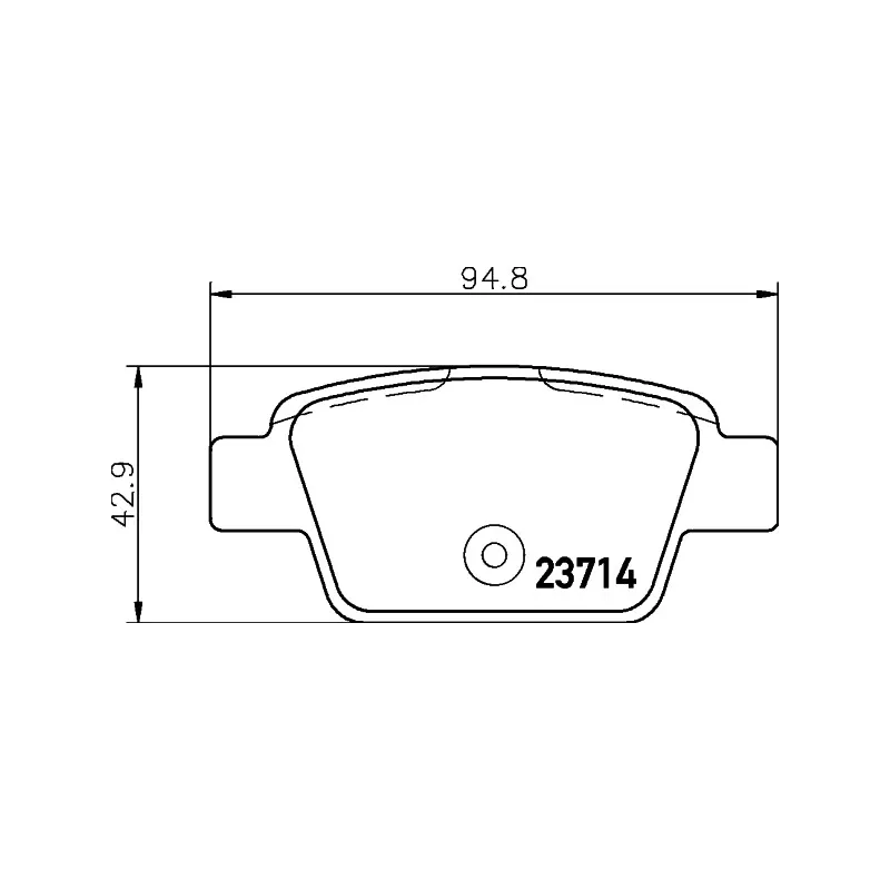 Jeu de 4 plaquettes de frein arrière HELLA PAGID 8DB 355 018-851