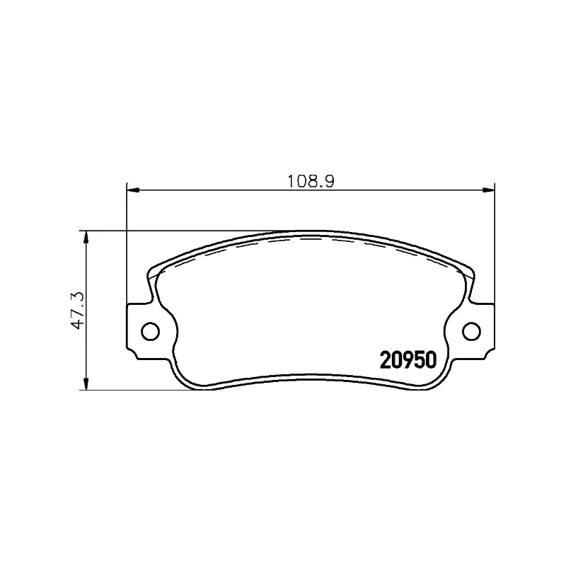 Jeu de 4 plaquettes de frein avant HELLA PAGID 8DB 355 018-991