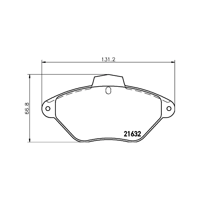 Jeu de 4 plaquettes de frein avant HELLA PAGID 8DB 355 019-211