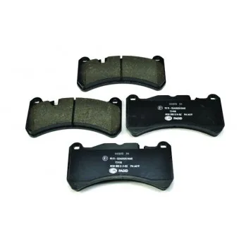 Jeu de 4 plaquettes de frein avant HELLA PAGID 8DB 355 019-521