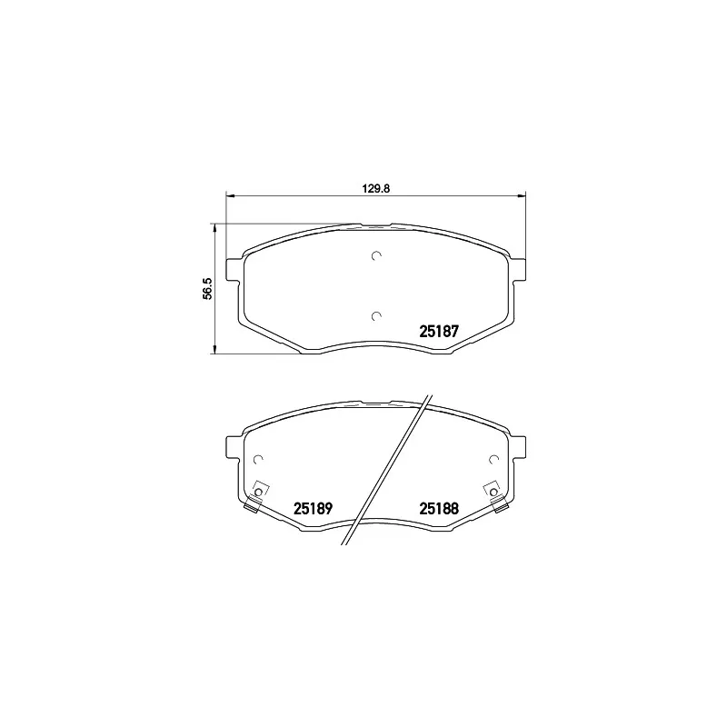 Jeu de 4 plaquettes de frein avant HELLA PAGID 8DB 355 019-791