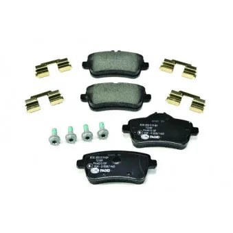 Jeu de 4 plaquettes de frein arrière HELLA PAGID 8DB 355 019-841