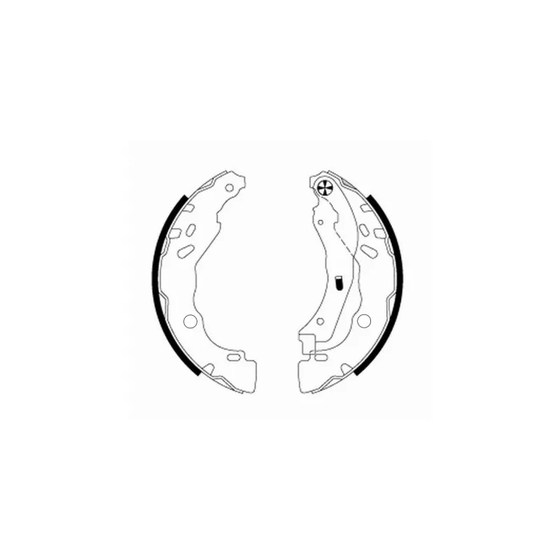 Jeu de mâchoires de frein HELLA PAGID 8DB 355 020-081