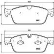 Jeu de 4 plaquettes de frein avant HELLA PAGID 8DB 355 020-141 - Visuel 2