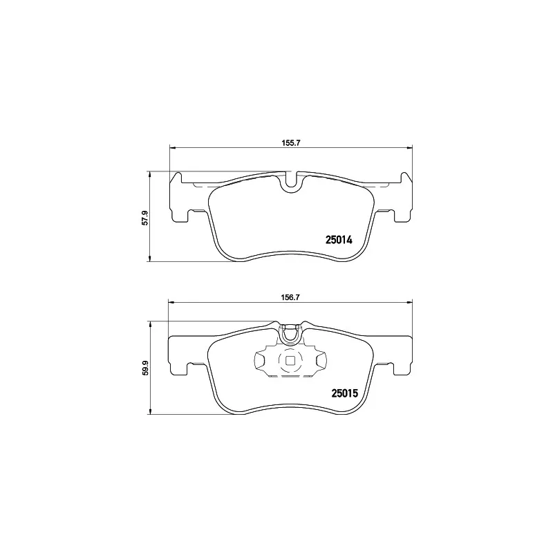 Jeu de 4 plaquettes de frein avant HELLA PAGID 8DB 355 020-201